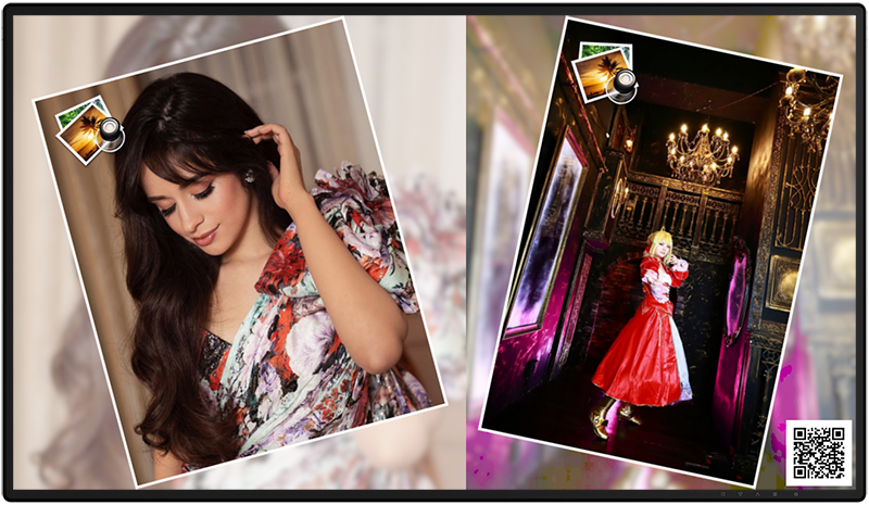 Overlay-Bilder in der Foto-Diashow