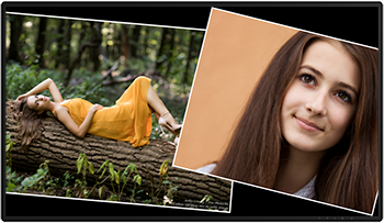Drehen von Fotos in einer Diashow