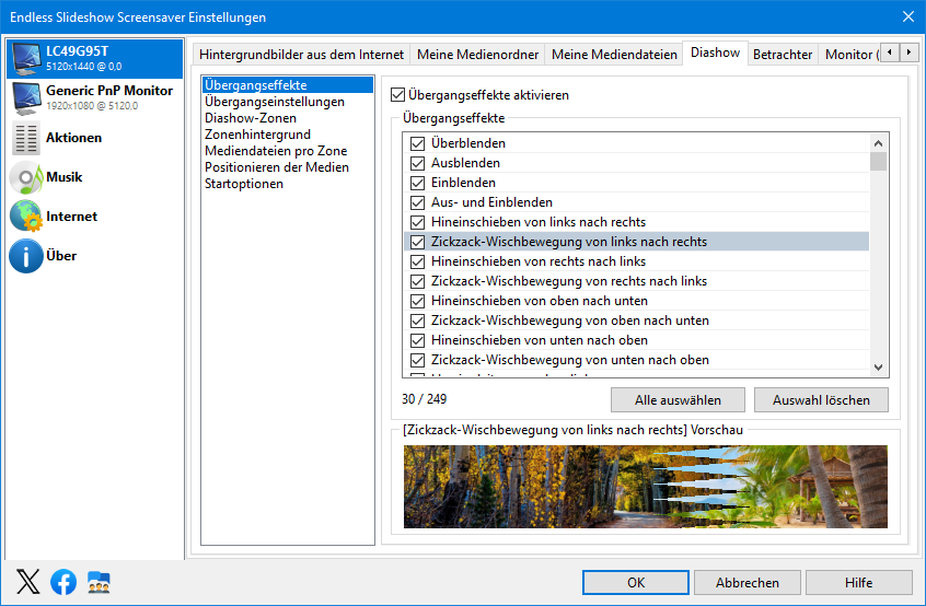 Endless Slideshow Screensaver - Kostenfreier Foto-Bildschirmschoner